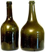 Flacons de vin au 17e siècle