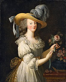 Marie-Antoinette en gaule (Mme Vigée-Lebrun)