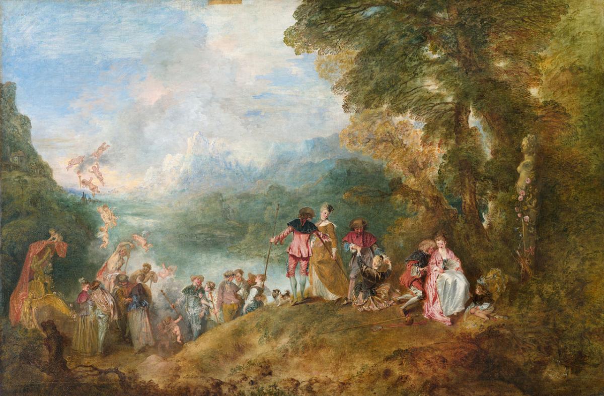 Pélerinage a l'île de Cythere (Watteau, 1717)