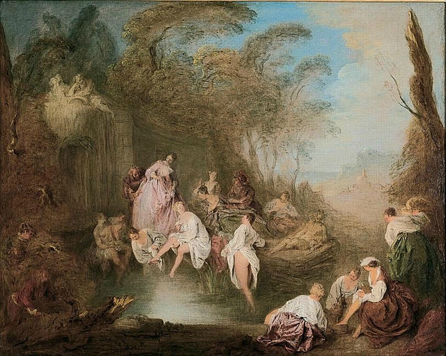 Baigneuses dans un parc (Prater)