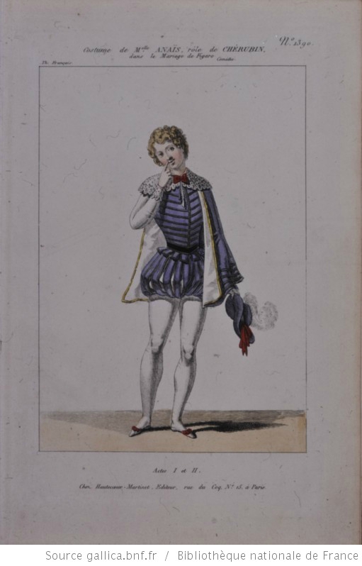 Chérubin joué par une comédienne