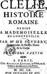 Clélie (Mlle de Scudéry)