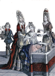 Dame à sa toilette