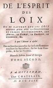 De l'Esprit des lois (Montesquieu)