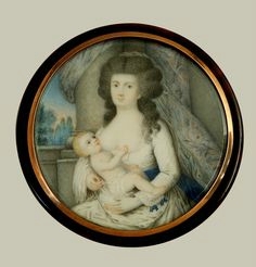 Jeune femme allaitant