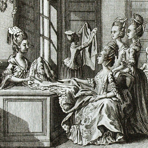 La Marchande de modes (Diderot, planche de l'Encyclopedie)