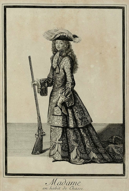 La Palatine en tenue de chasse