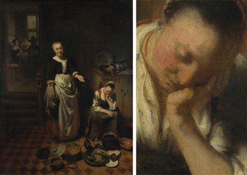 La Servante paresseuse (Nicolas Maes)