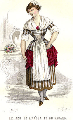 Lisette dans Le jeu de l'amour et du hasard (Marivaux)