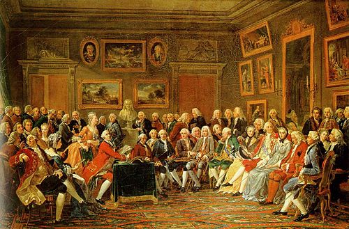 Le salon de Mme Geoffrin (Lemonnier)