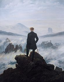 Le Voyageur contemplant une mer de nuages (Friedrich)