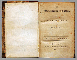 Les Affinités électives (Goethe)