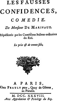 Les Fausses Confidences (Marivaux)