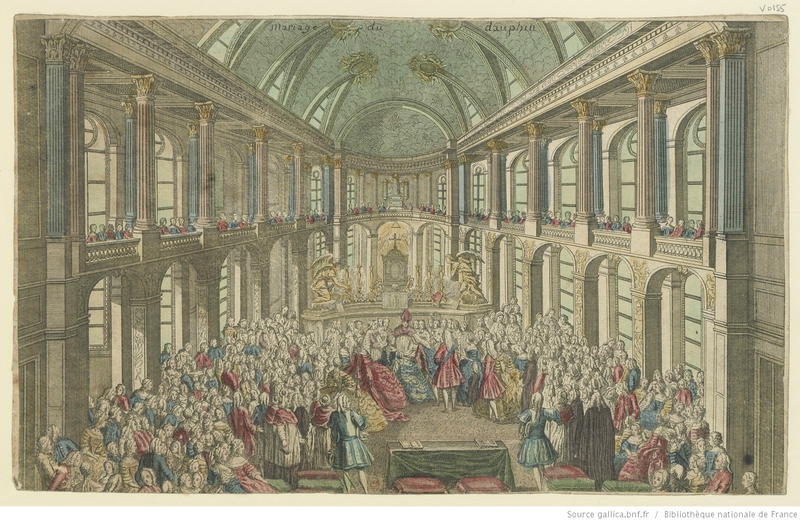 Mariage de Marie-Antoinette et du dauphin à la chapelle de Versailles