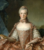 Mme Adélaïde faisant des noeuds
