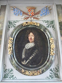 Portrait de Bussy-Rabutin avec ses armes