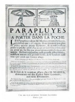 Publicité pour parapluies pliants