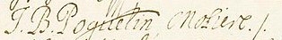 Signature de Molière