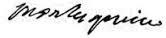 Signature de montesquieu