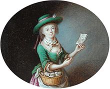 Vendeuse de pamphlets